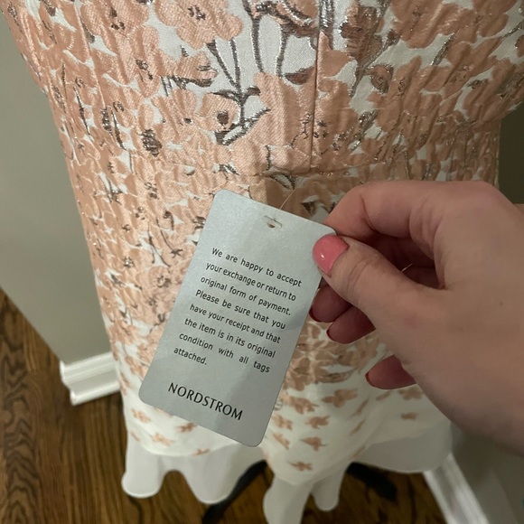 Chi Chi London Nelley Embroidered Jacquard Dress 12 size NWT from NORDSTROM - Picture 9 of 14